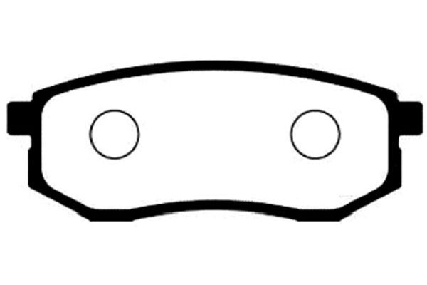 KAVO PARTS Комплект тормозных колодок, дисковый тормоз BP-3012